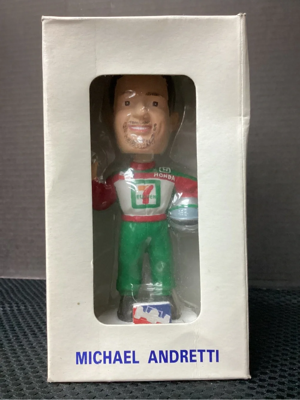 Michael Andretti Collectible Figure - Green and Red Racing Suit